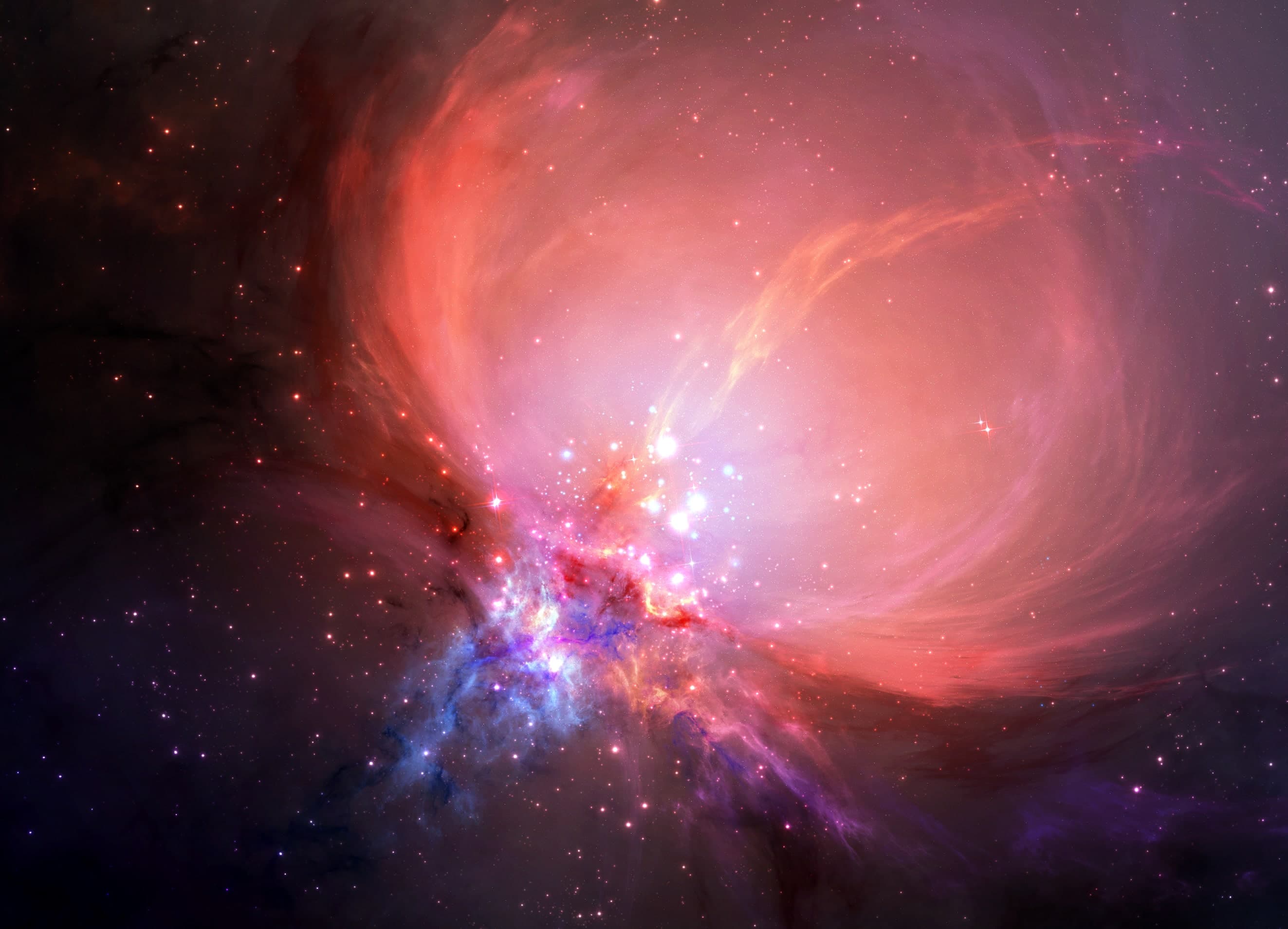Cosmic nebula illustration